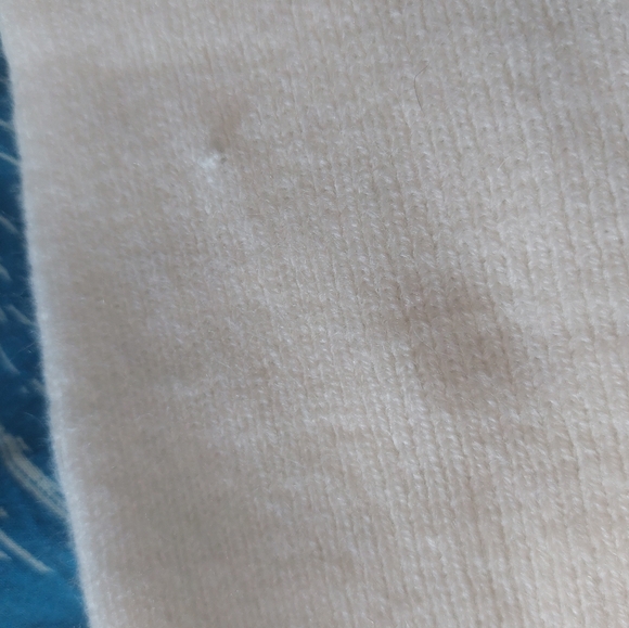 Hem & Thread Crew Sweater Large Blue And White - Picture 8 of 8